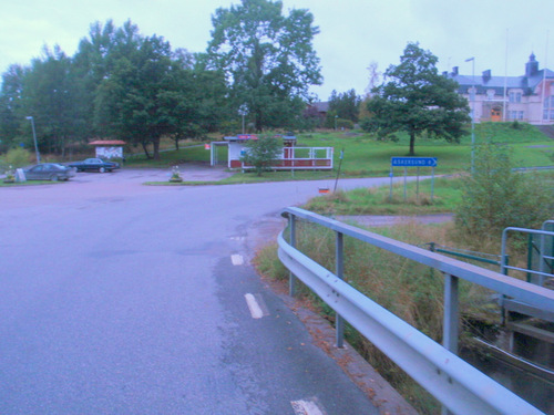 Cycling to Askersund.